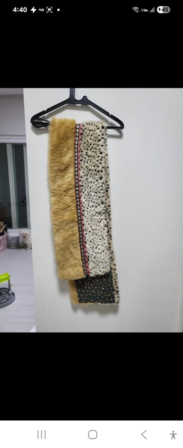 남녀 가능 일본브랜드 Feelea 퍼 리버시블 머플러 숄  새제품 상품이미지1