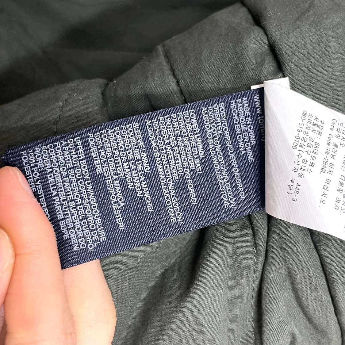 타미힐피거데님 카키 롱 야상점퍼 남성L 상품이미지8