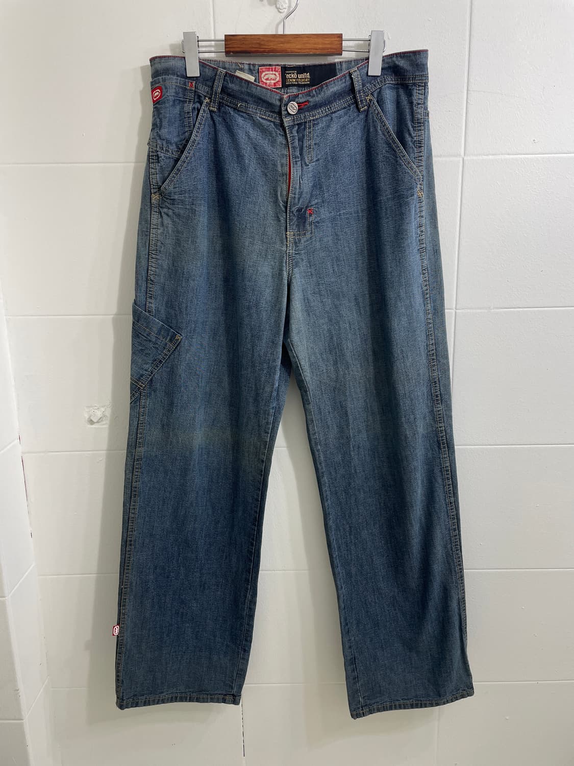 챔피온 블루 화이트 새틴 자켓 올드스쿨 스트릿 코디 세트 상품이미지8