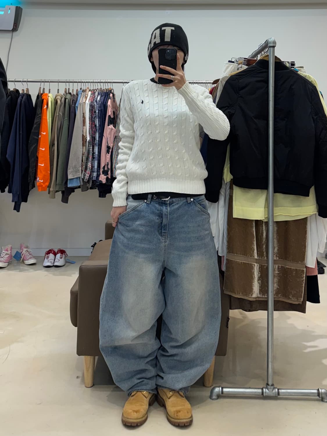 폴로 랄프로렌 케이블 니트 화이트 상품이미지6