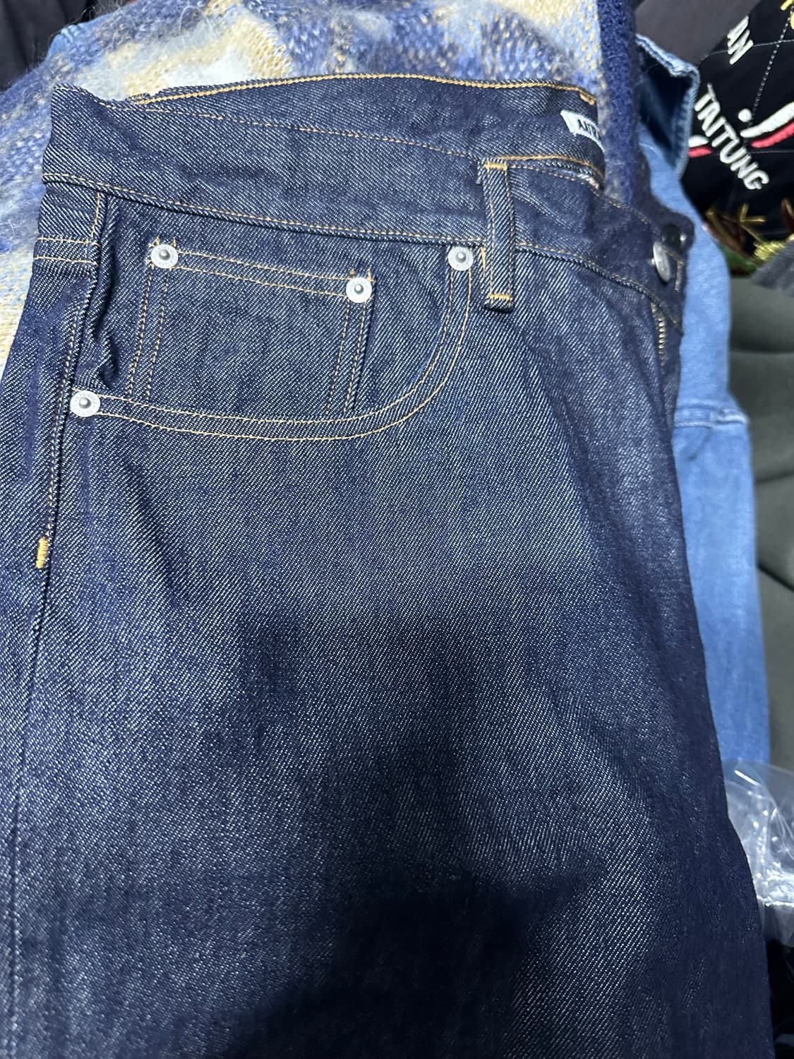 Auralee hard twist denim 5P pants 36 상품이미지2