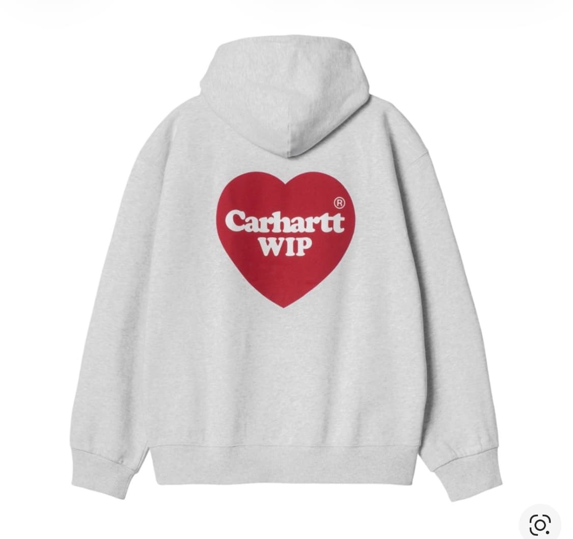 칼하트 WIP 후드 하트 스웨트셔츠 애쉬 헤더 XL 상품이미지1