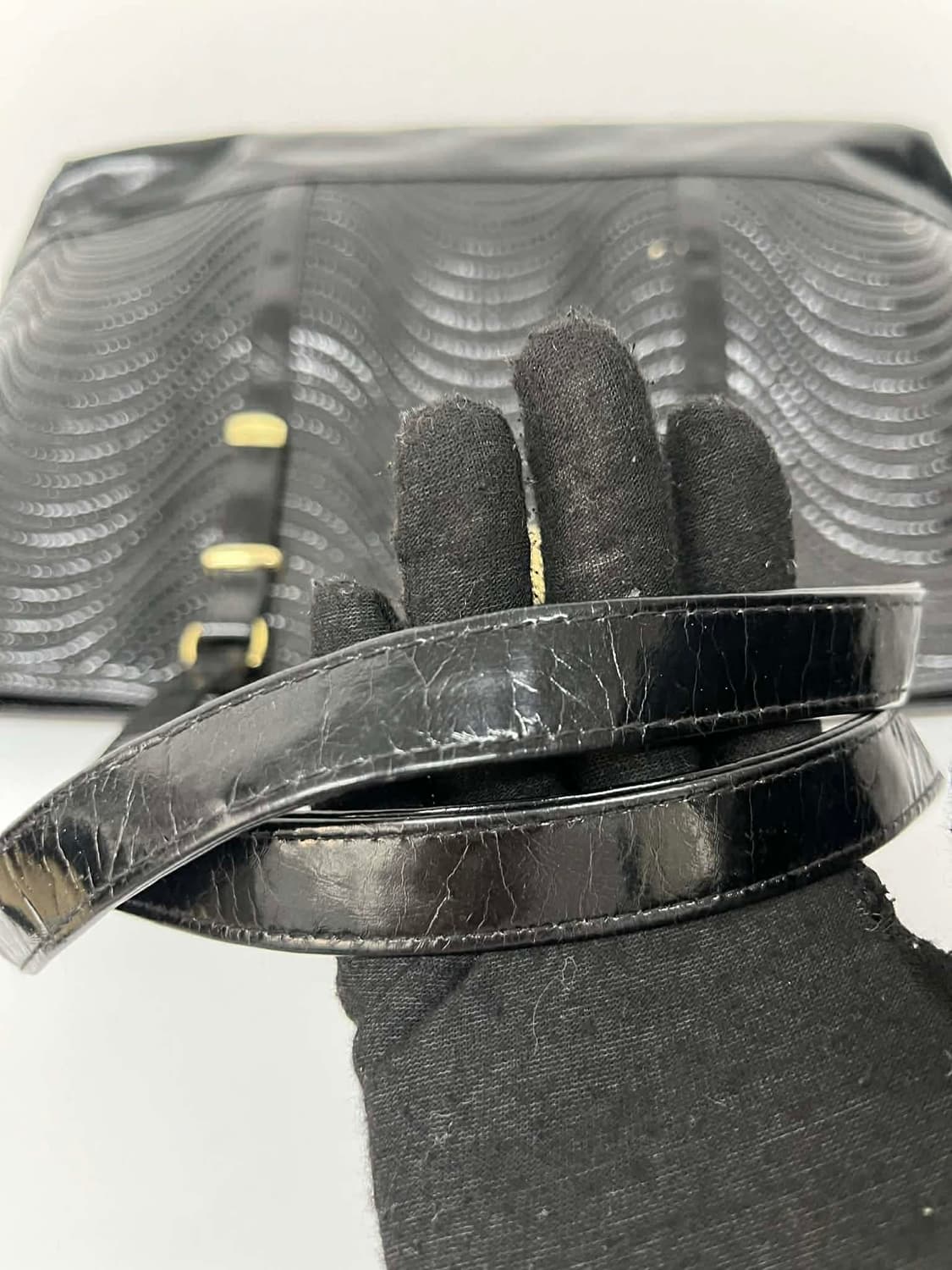 베르사채 페이던트 레더 쇼퍼백 토트백 상품이미지10