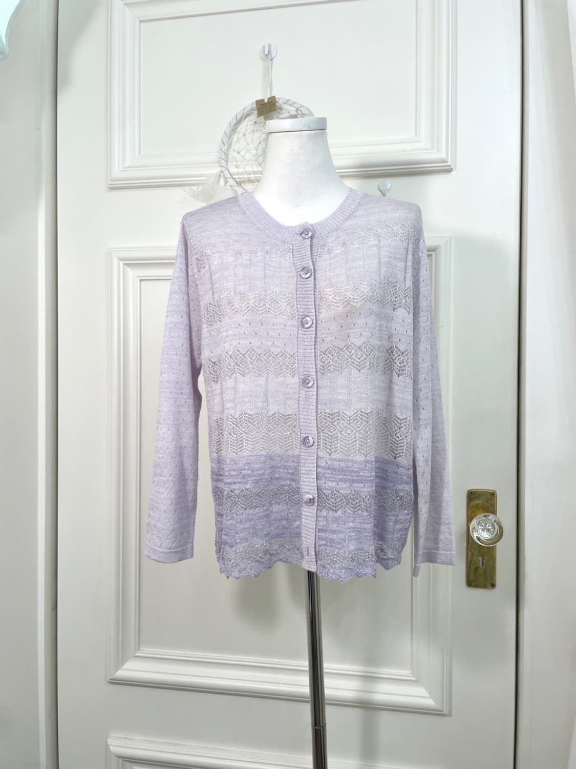 lavender gradation crochet cardigan 상품이미지1