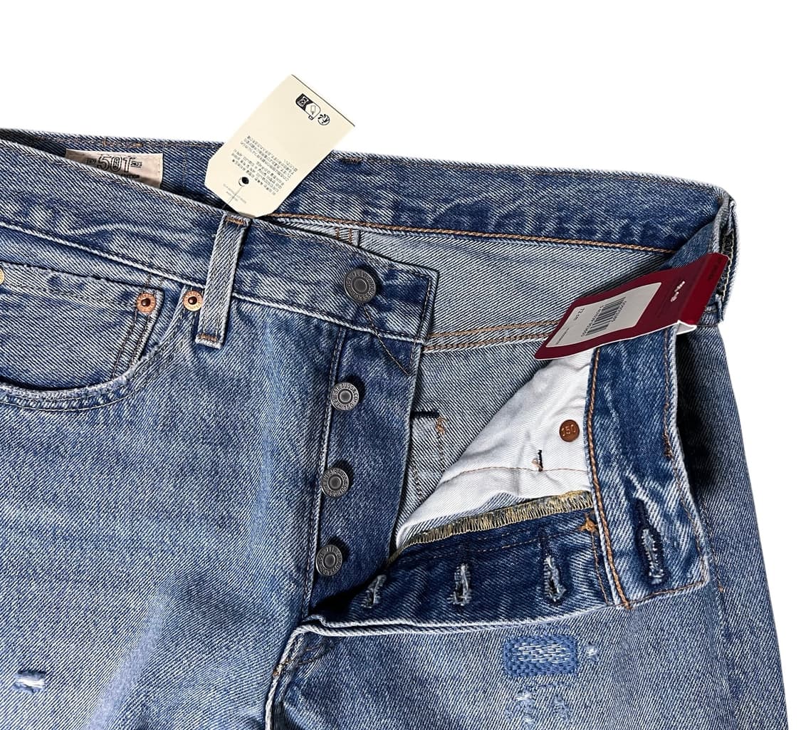 (새상품) 리바이스 501 150주년 기념 에디션 패치워크 데님 팬츠W2 상품이미지4