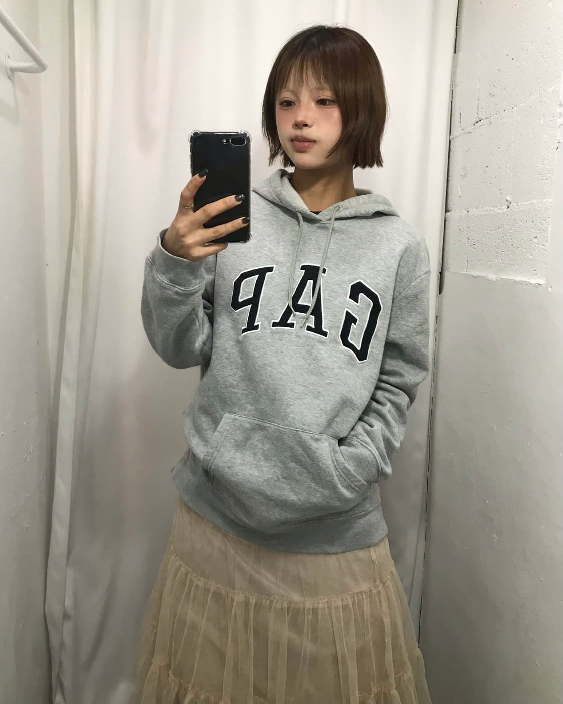 갭 그레이 후드티  상품이미지3