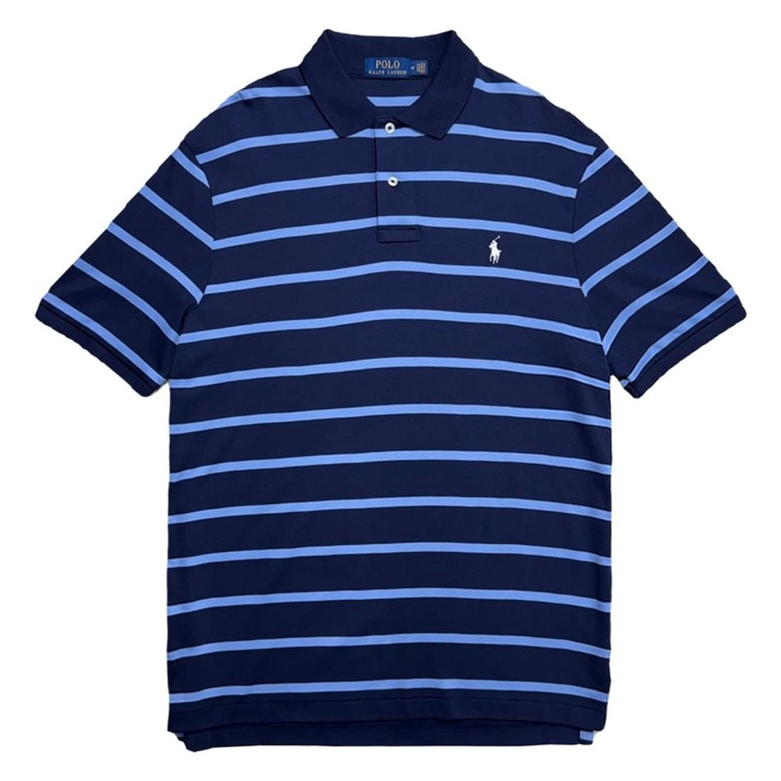 RALPH LAUREN PK 스트라이프 반팔 블루 M 상품이미지1