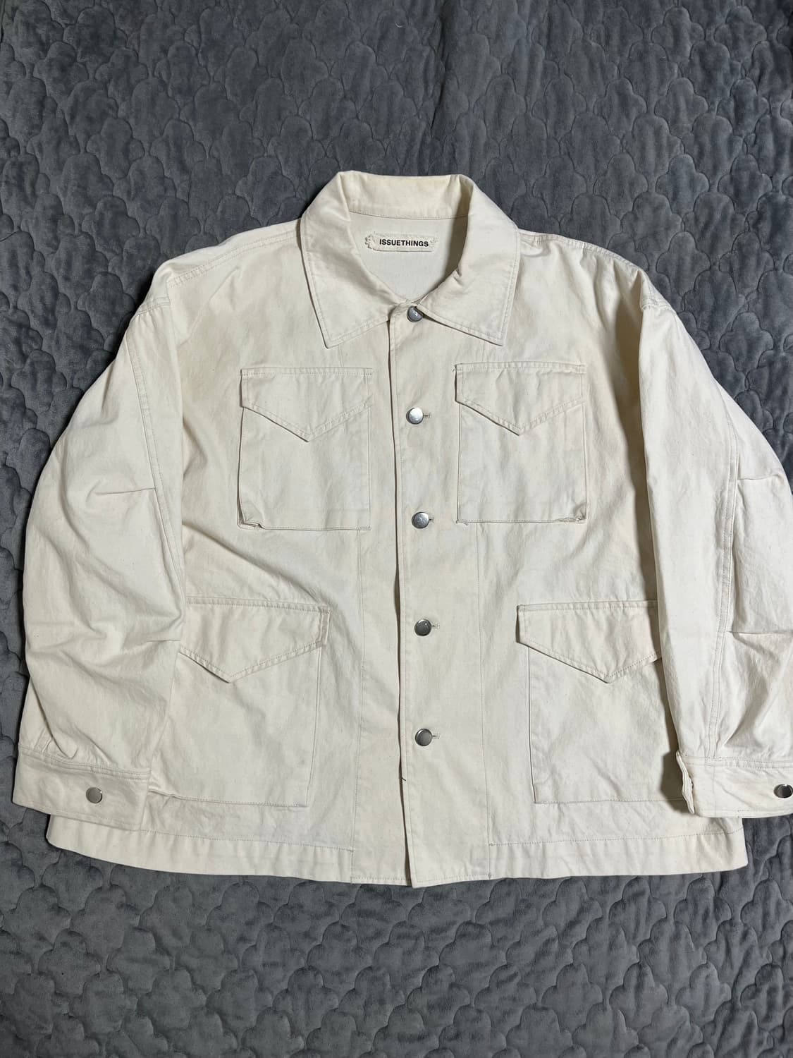 [OS] ISSUE THINGS 이슈띵스 Type 01 워크자켓 크림 상품이미지1