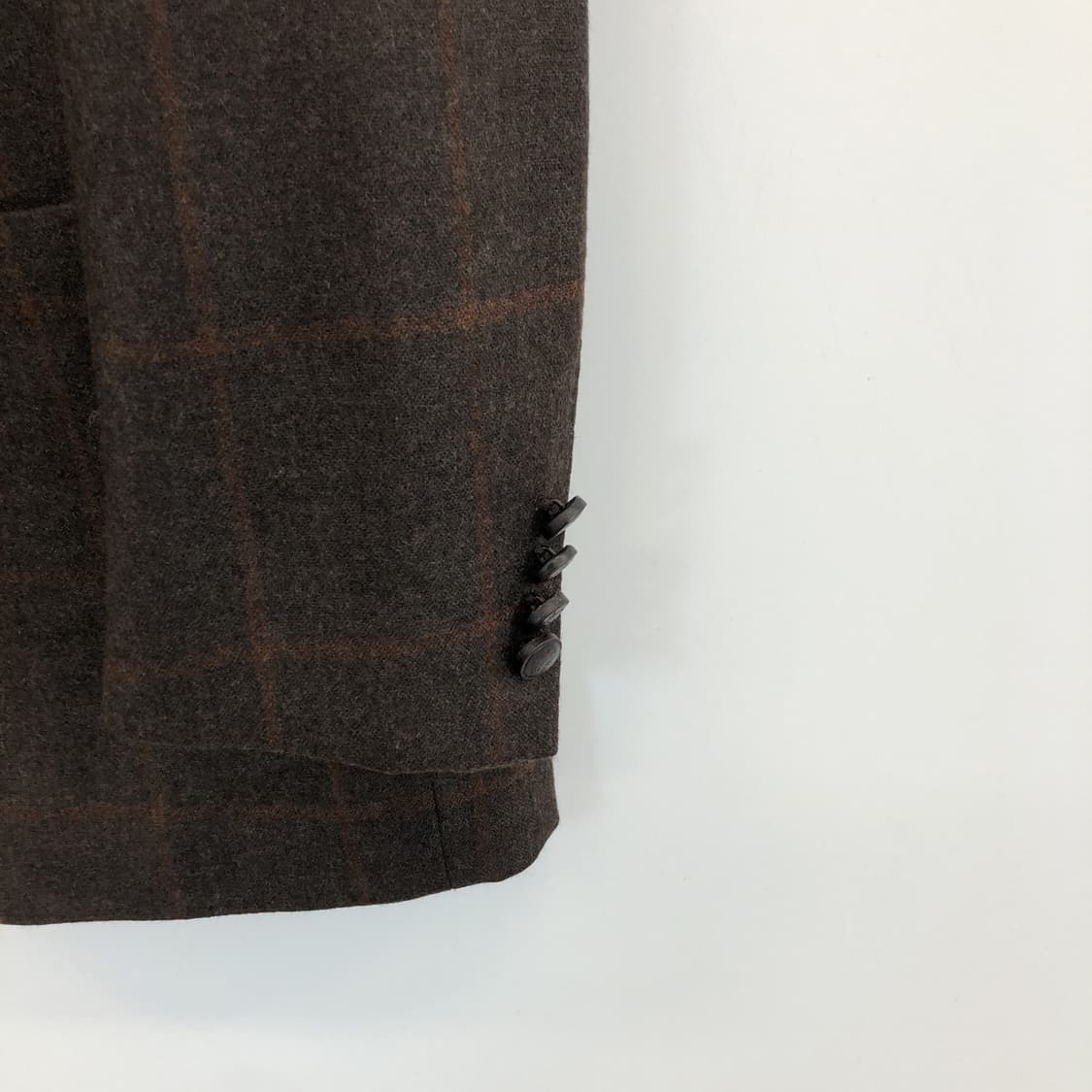 닥스 울 100% 브라운 체크 콤비자켓 100  상품이미지3