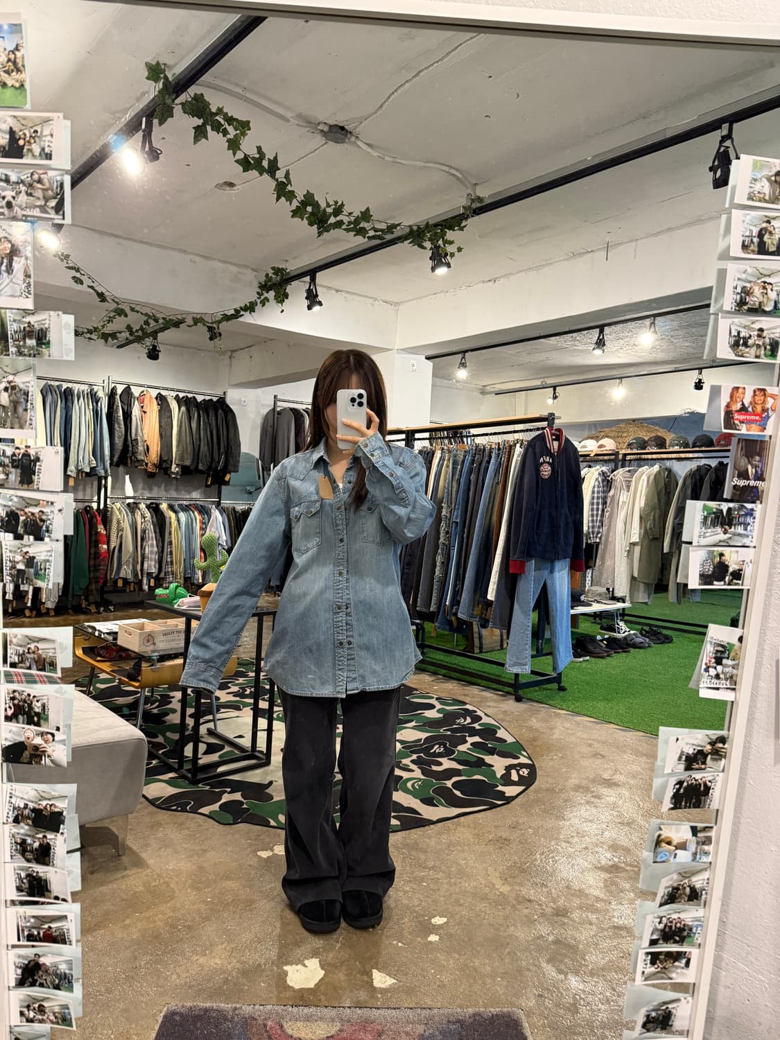 GUESS LINCOLN 데님 웨스턴 셔츠 상품이미지7