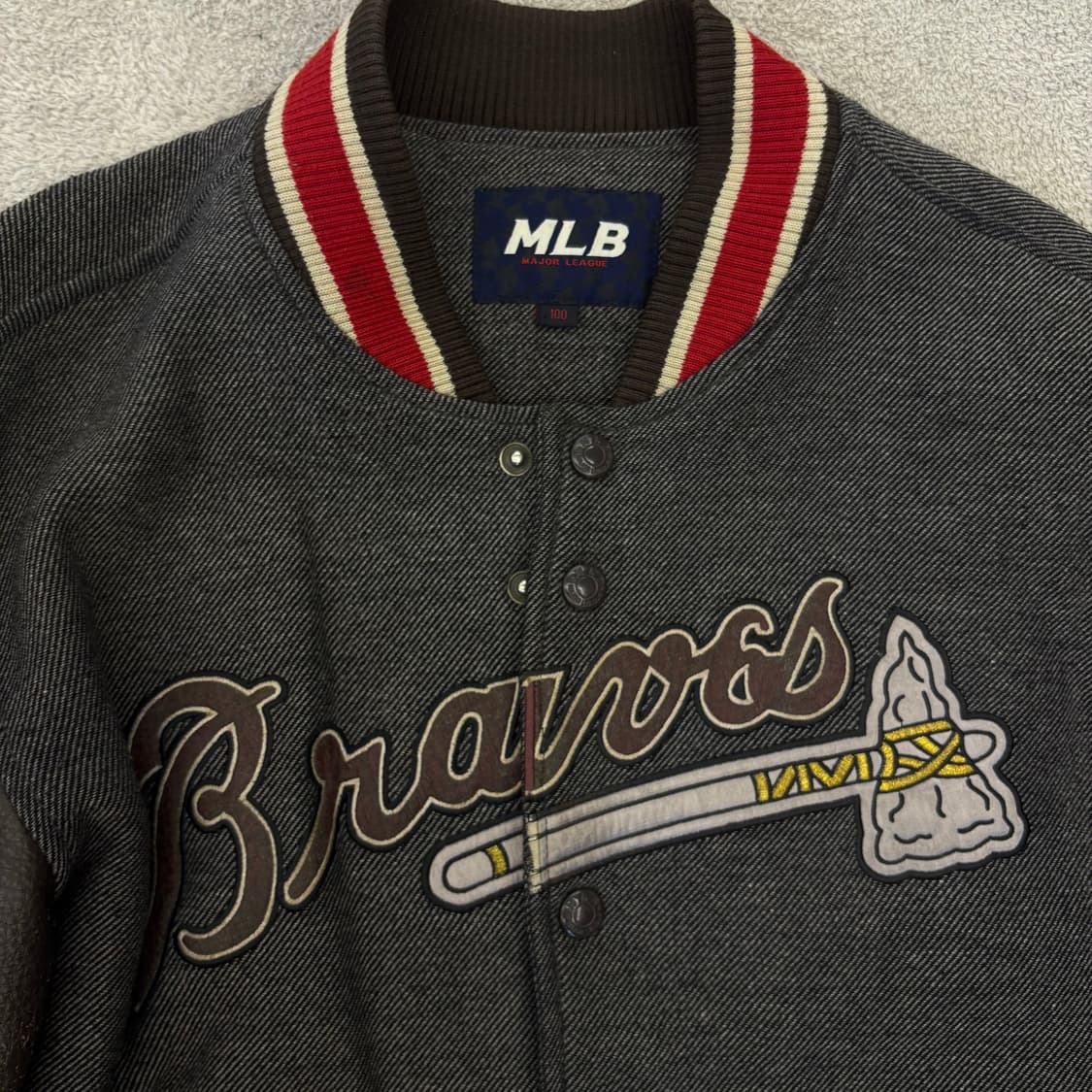 MLB 브레이브스 쿠퍼스타운 바시티 자켓 상품이미지5