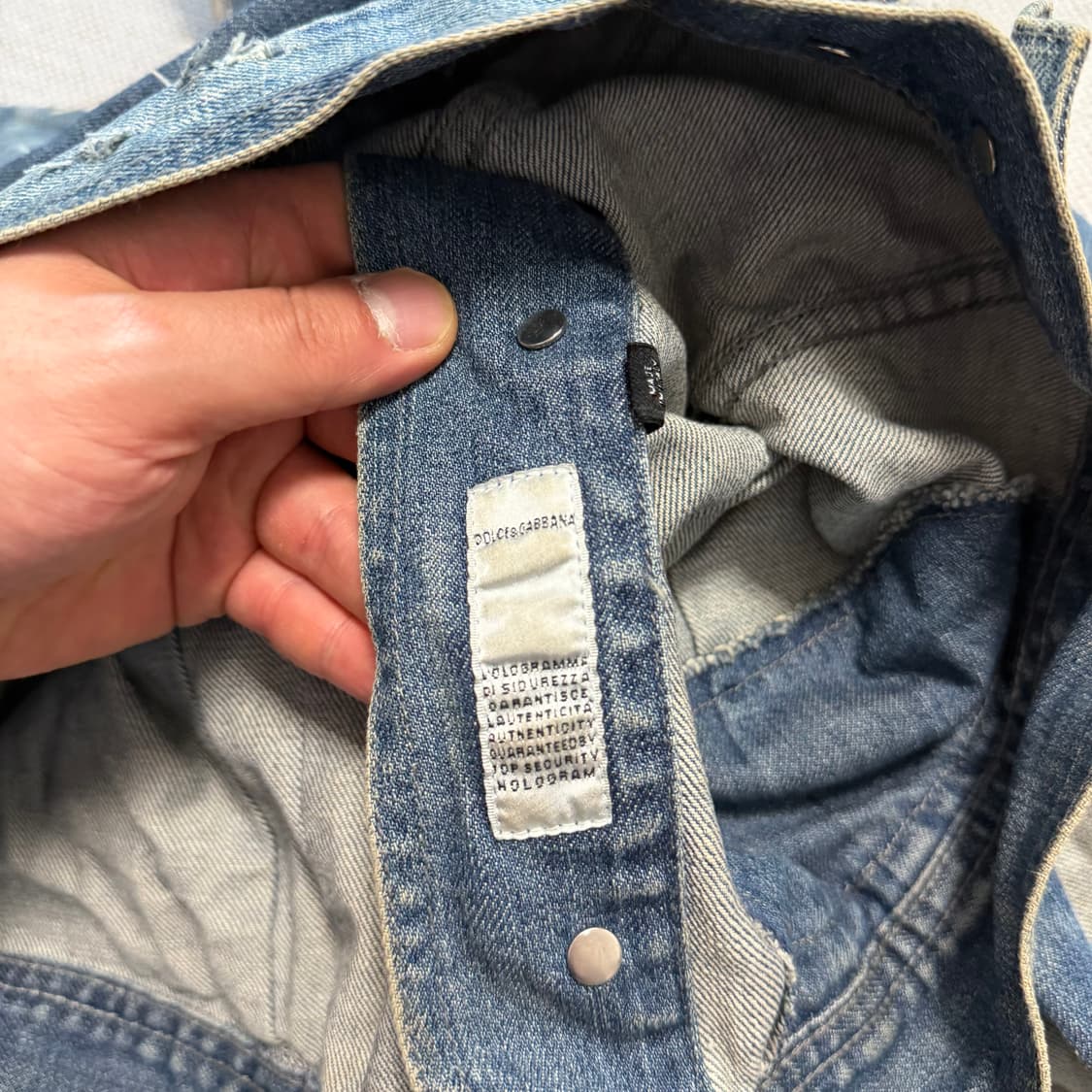 돌체앤가바나 패치워크 빈티지 데님 트러커 자켓 상품이미지5
