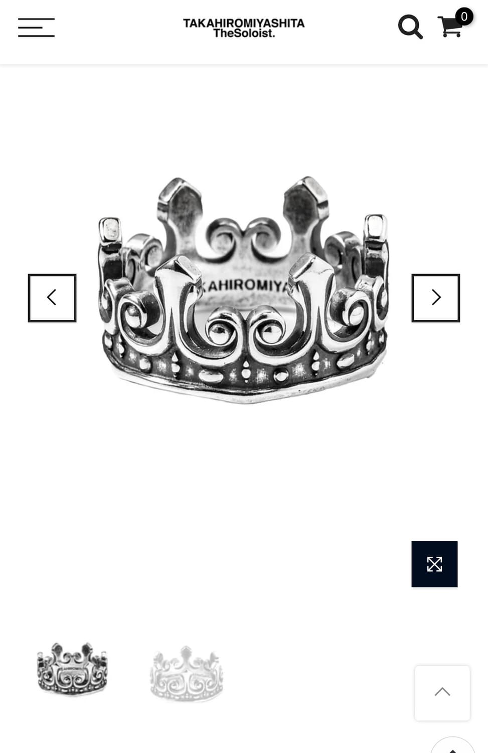 솔로이스트 크라운 링 반지 상품이미지1