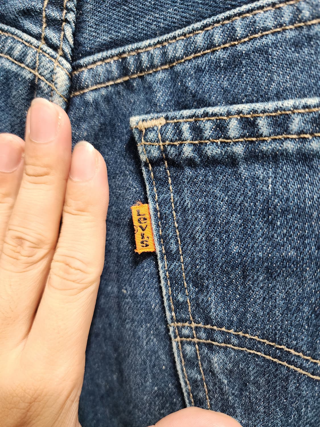 리바이스 90s 영국판 613 오렌지탭 데님  상품이미지3