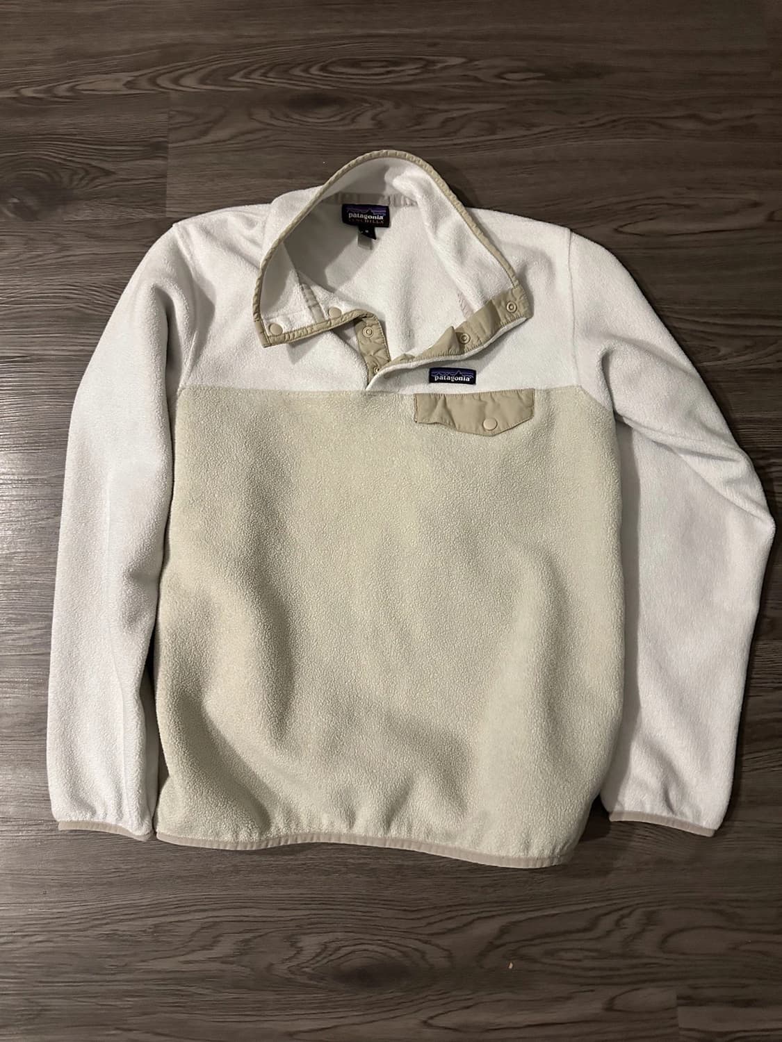 00s 파타고니아 신칠라 스냅-T 화이트/베이지 상품이미지1