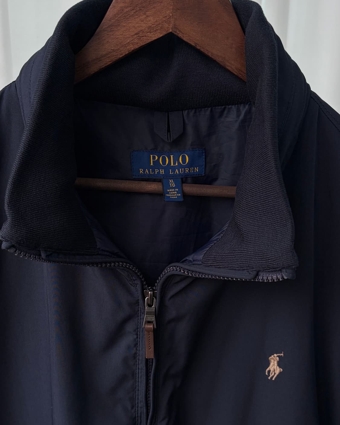 [XL]폴로 랄프로렌 폴리쉘 모크넥 바람막이 자켓 navy 상품이미지8