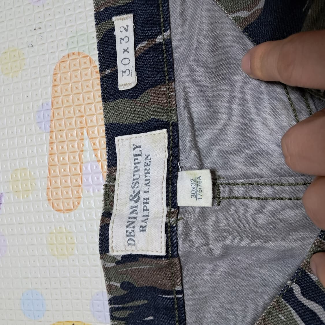 폴로랄프로렌 데님바지 카모팬츠 30x32(상태최상, 남녀공용가능 상품이미지7