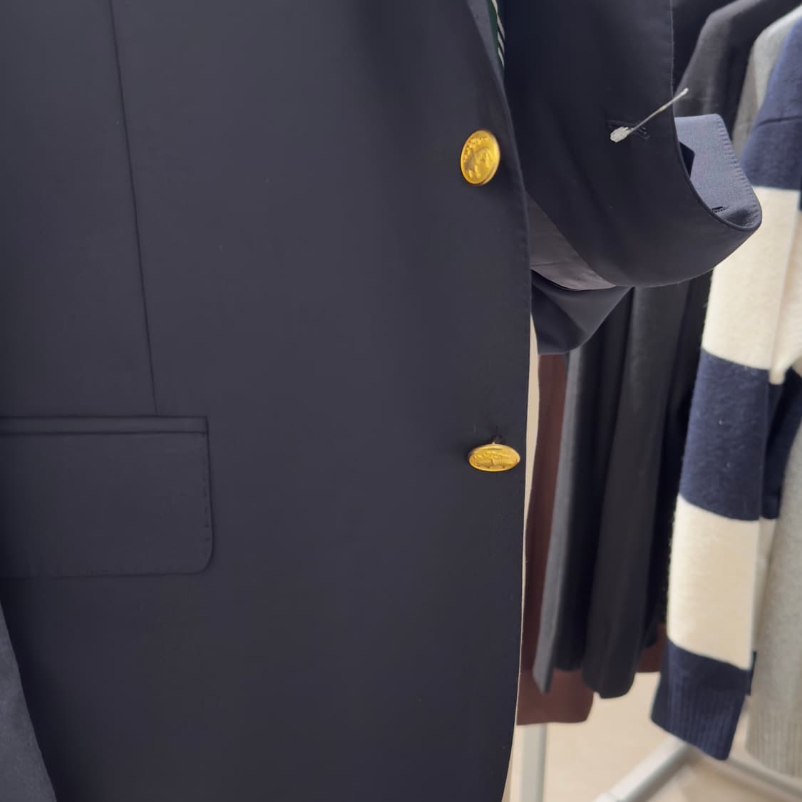 브룩스브라더스 클래식 금장 네이비 자켓[BBJBMM5978] 상품이미지5