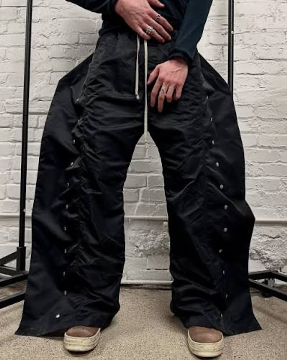 릭오웬스 다크쉐도우 바벨 푸셔 나일론 팬츠 S사이즈 상품이미지4