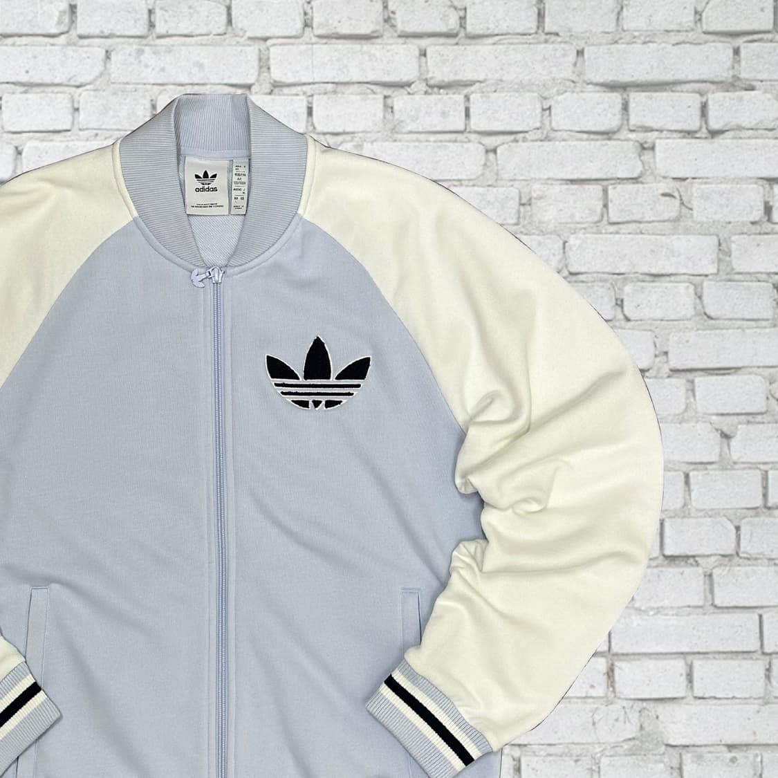 아디다스 신형 로고 투톤 빈티지 져지 L 상품이미지1