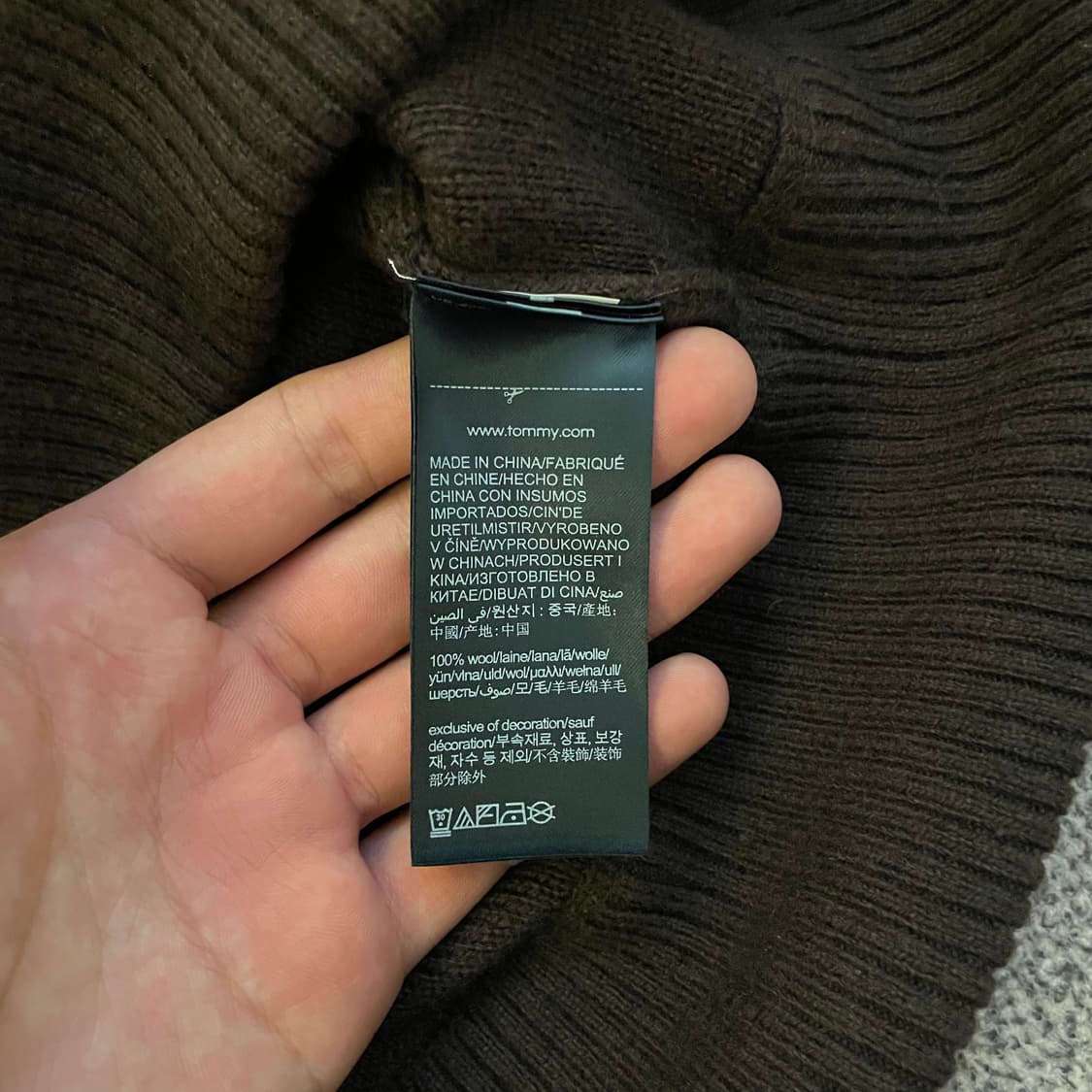 타미힐피거 램스울 니트 가디건 상품이미지8