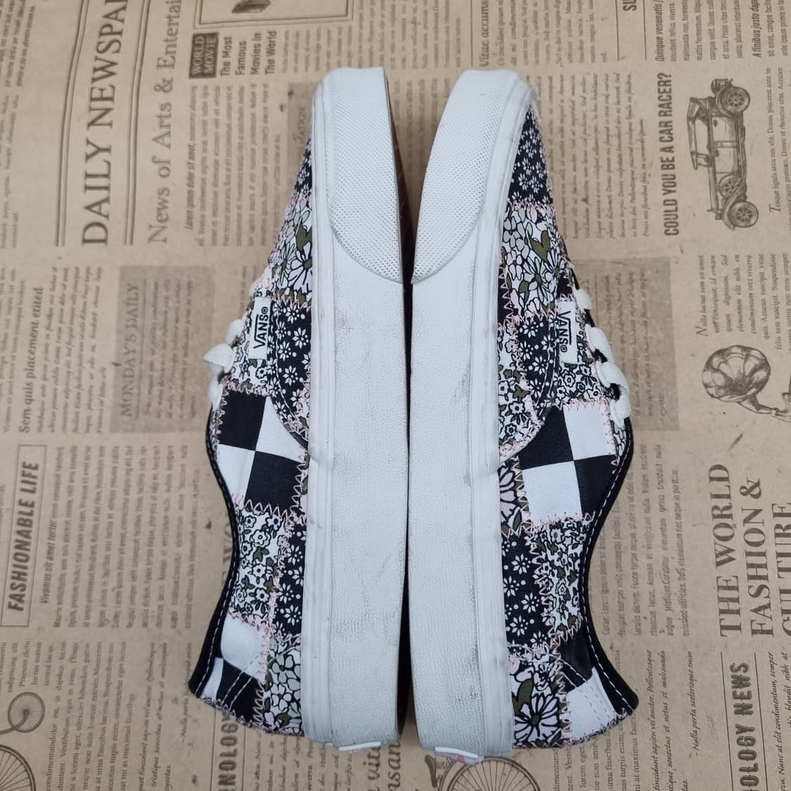 반스 어센틱 패치워크 스니커즈225 상품이미지5