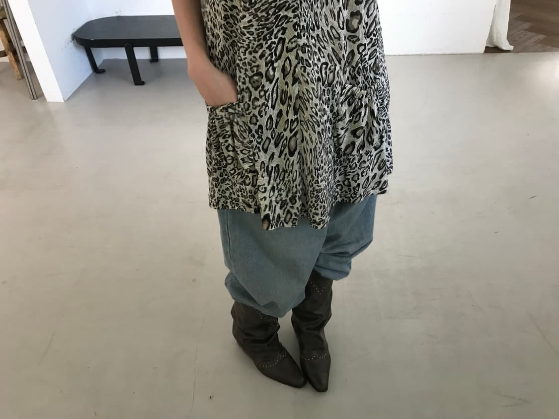vintage leopard pattern top 상품이미지6