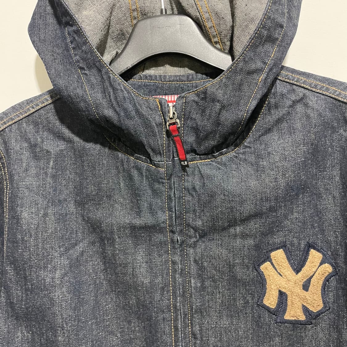 MLB 뉴욕 양키스 데님 후드 집업 상품이미지3