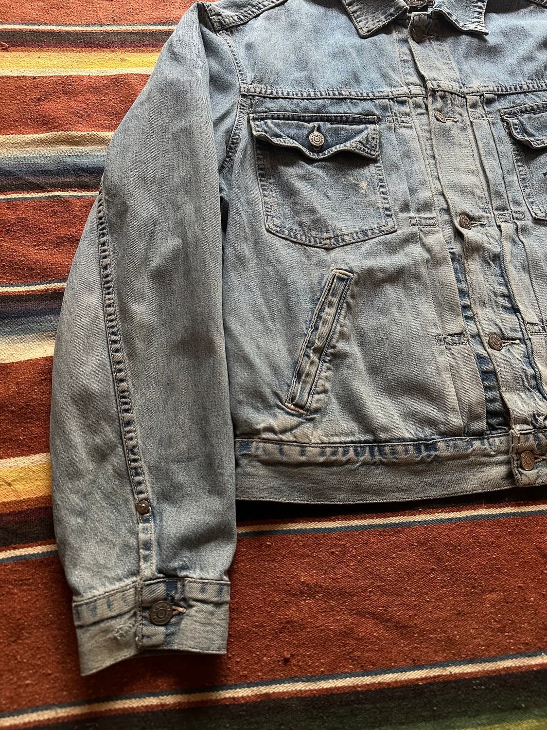 90s USA 빈티지 더블알엘 RRL 2세대 데님 자켓 상품이미지4