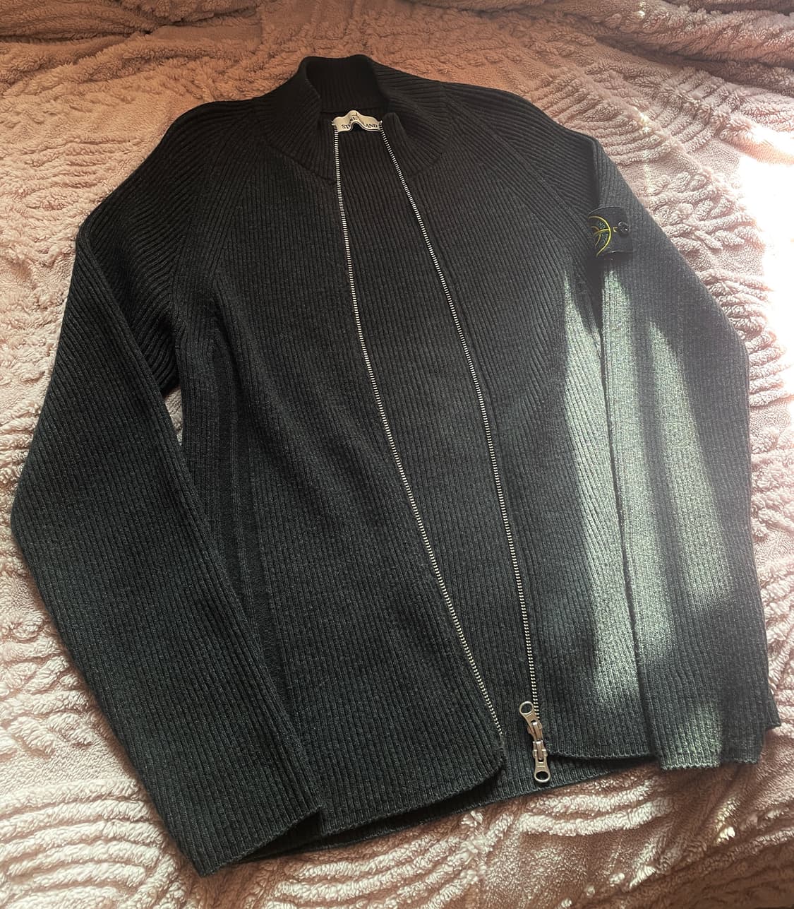 스톤아일랜드 투웨이 니트 후드집업 블랙M 상품이미지1