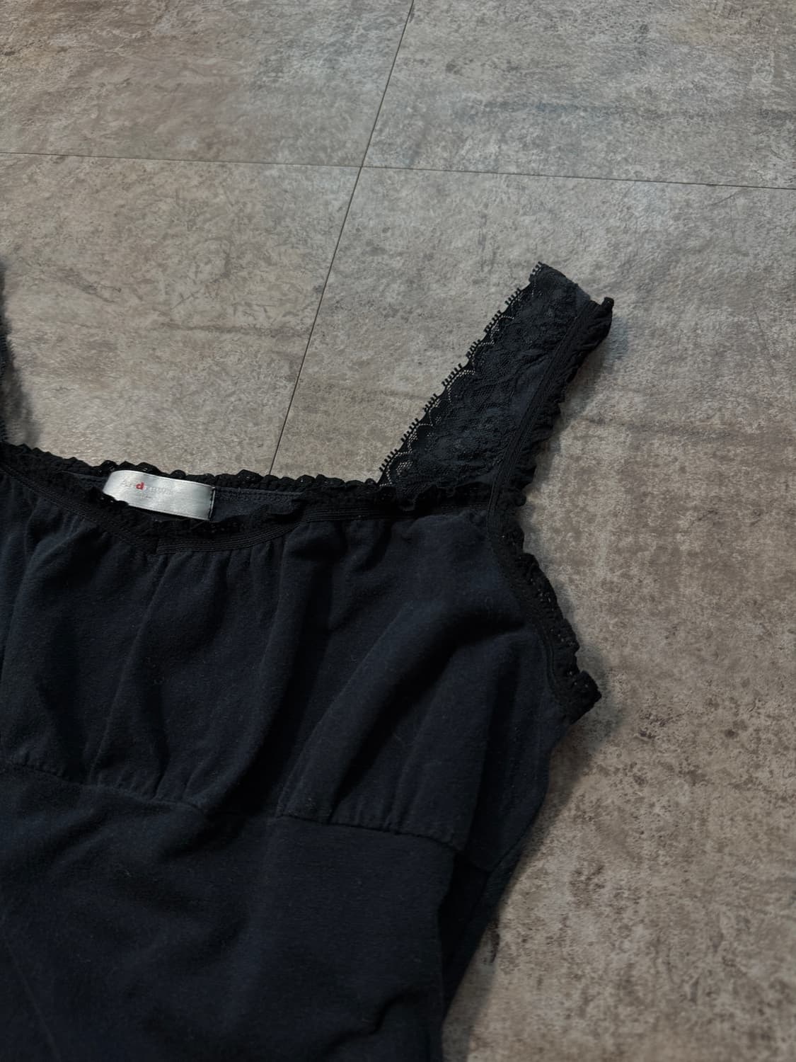 레이스 슬리브리스 버튼 스트라이프 스커트 2pcs SET 상품이미지6