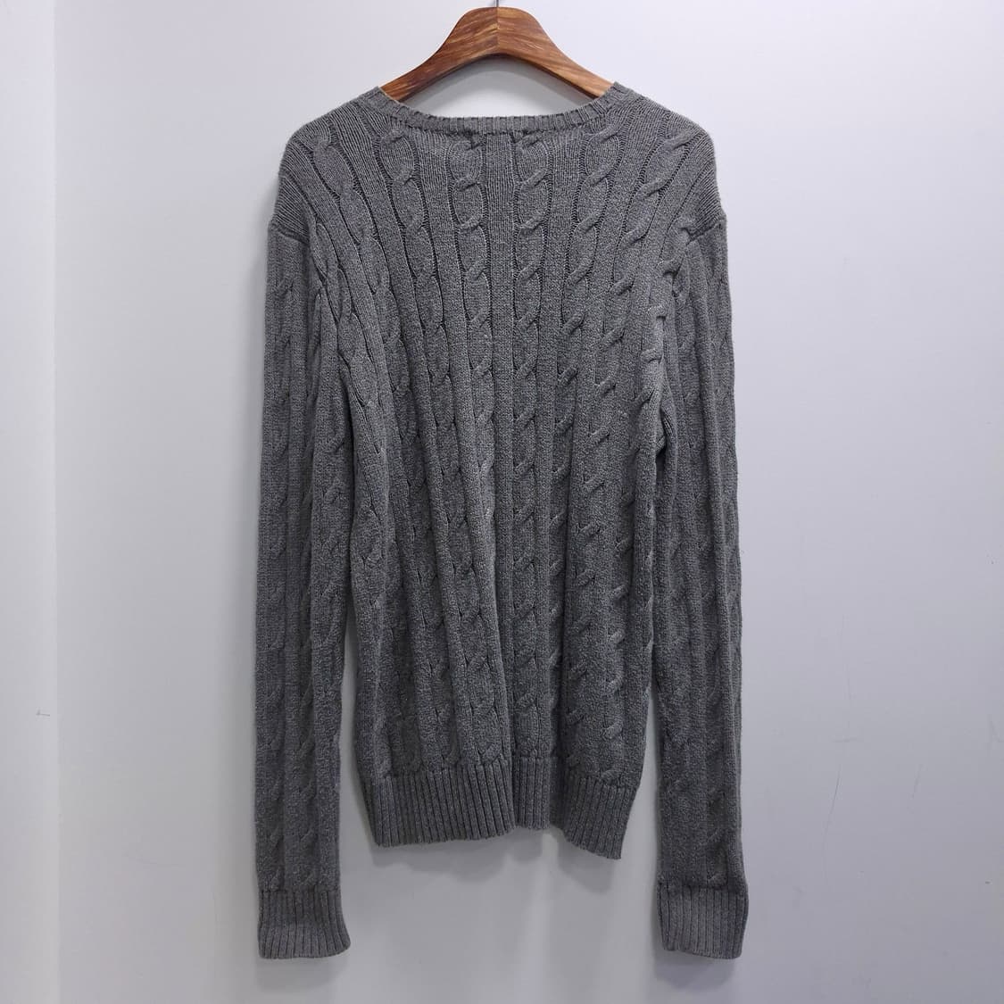 폴로랄프로렌 꽈베기 그레이 니트 S 상품이미지2