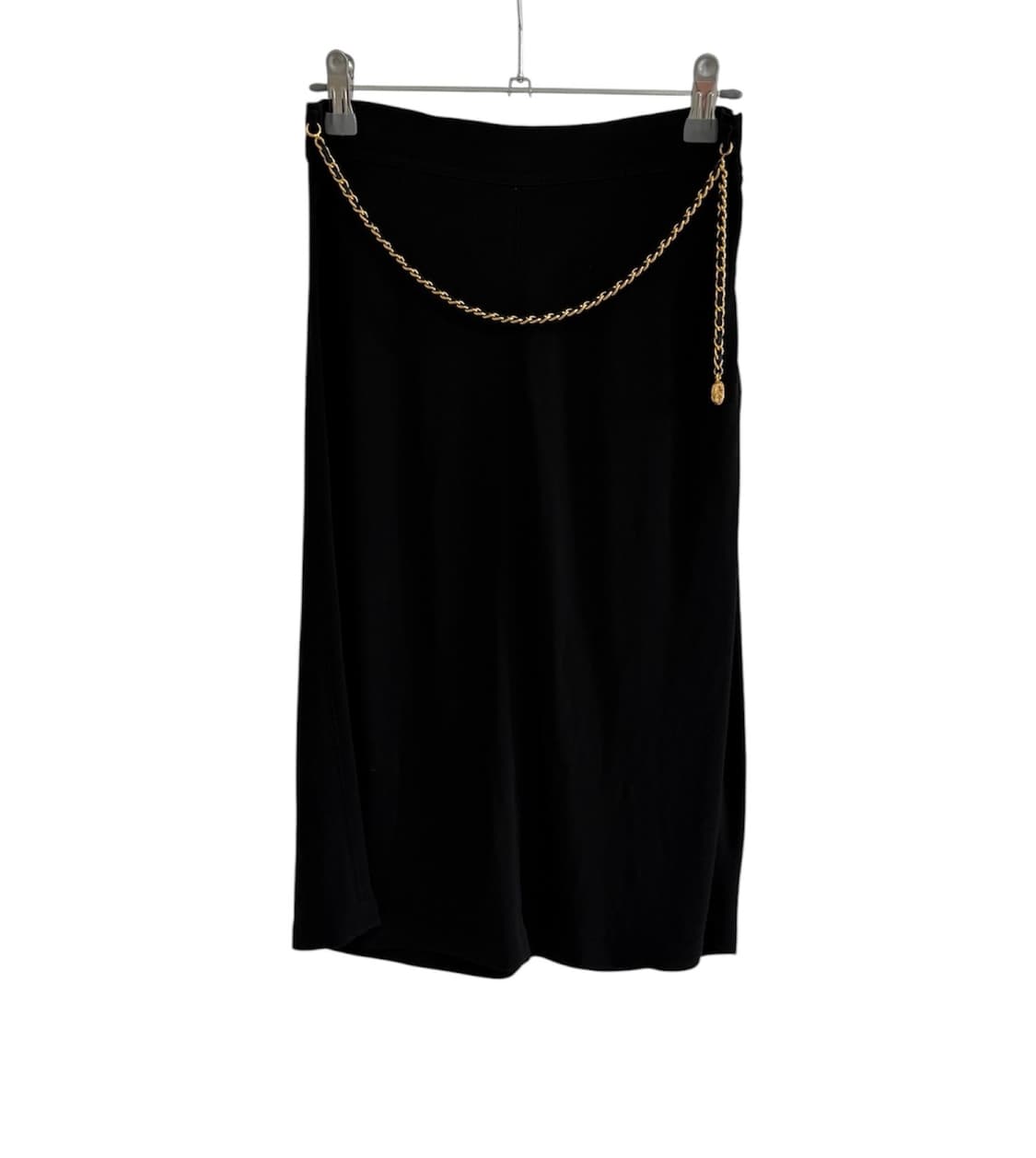 샤넬 97SS 블랙 골드 체인 스커트  상품이미지1