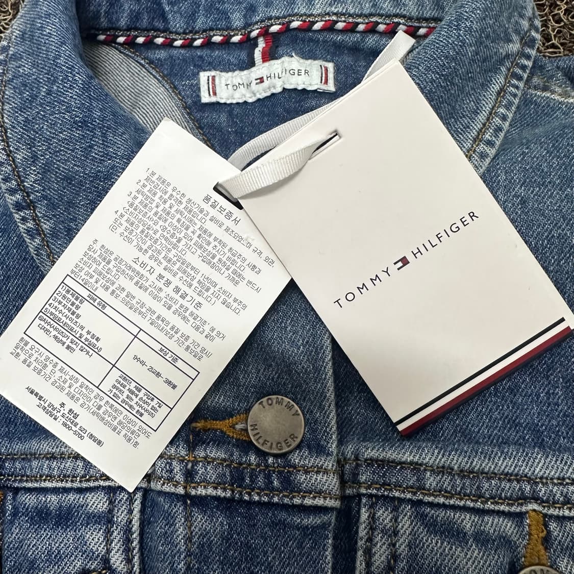 [새상품] 타미힐피거 여성 데님 청자켓 85(XS) 상품이미지4