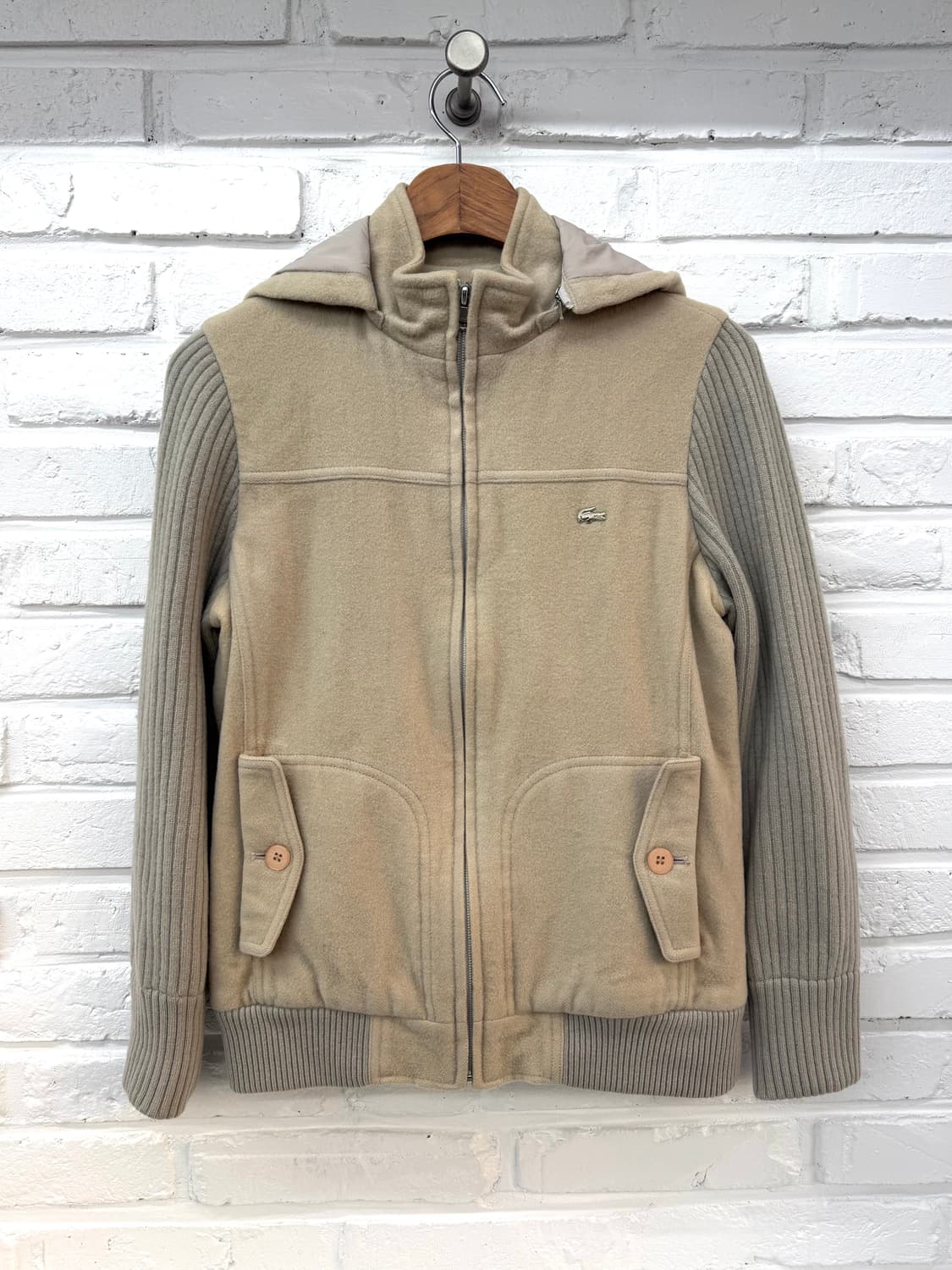 라코스테 베이지 모 니트집업 상품이미지3