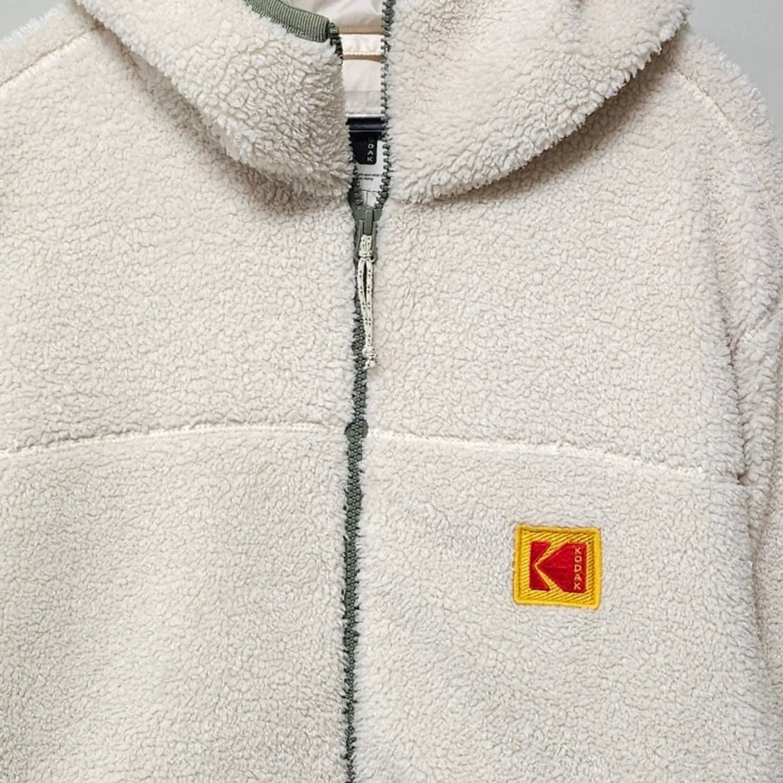 95 Kodak 코닥 플리스 후리스 자켓 아이보리 상품이미지2