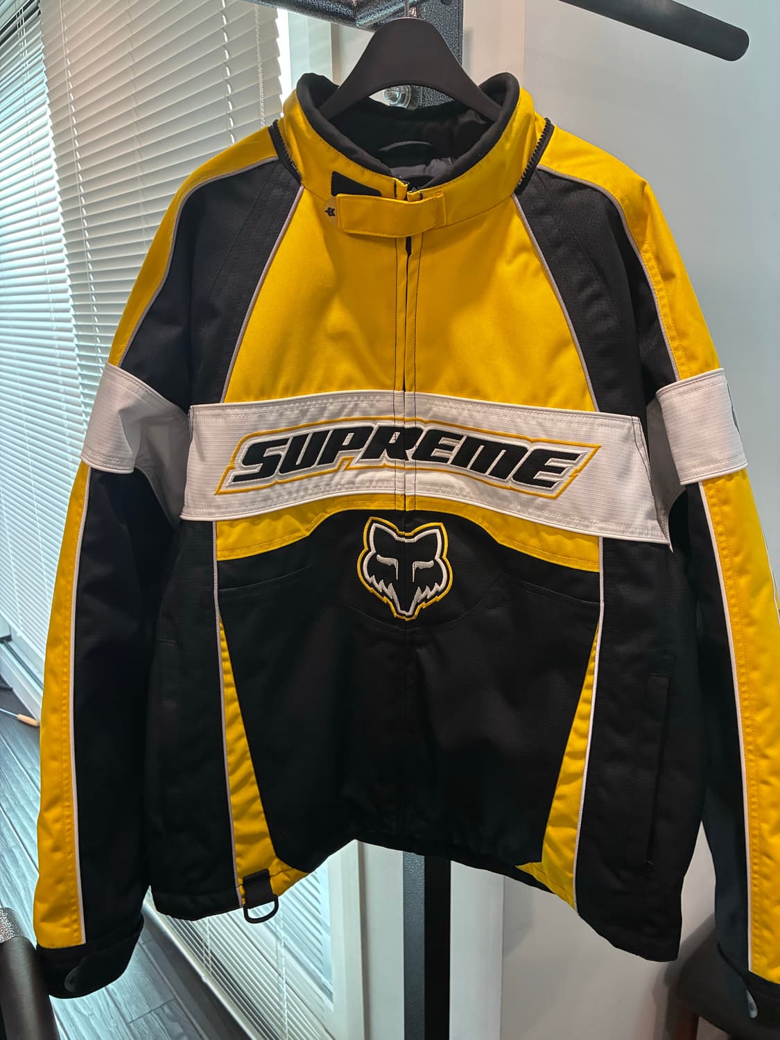 슈프림 x 폭스레이싱 자켓 옐로우 23FW XL 상품이미지2