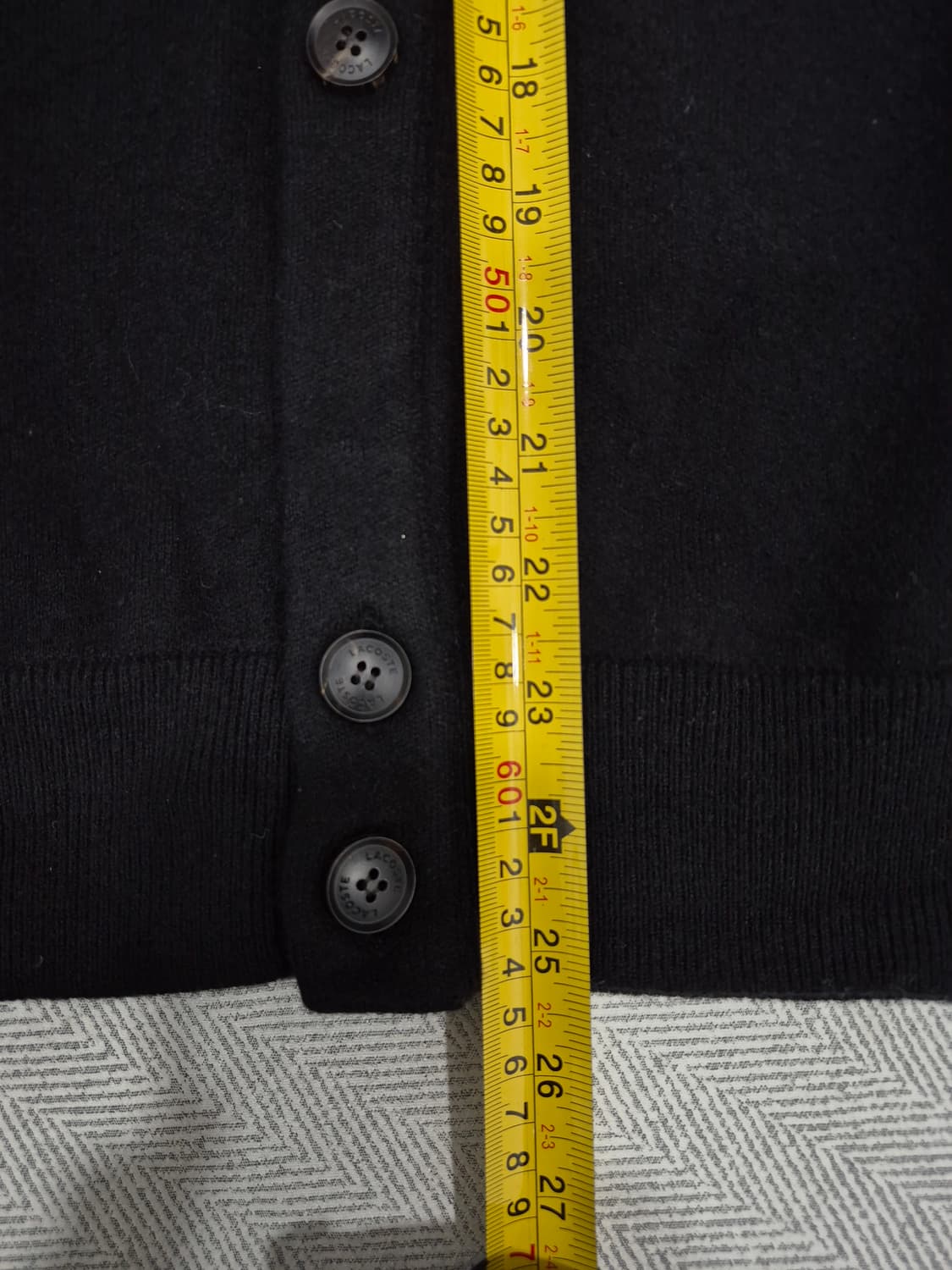 라코스테 모 100% 블랙 가디건 여성 95사이즈 상품이미지9