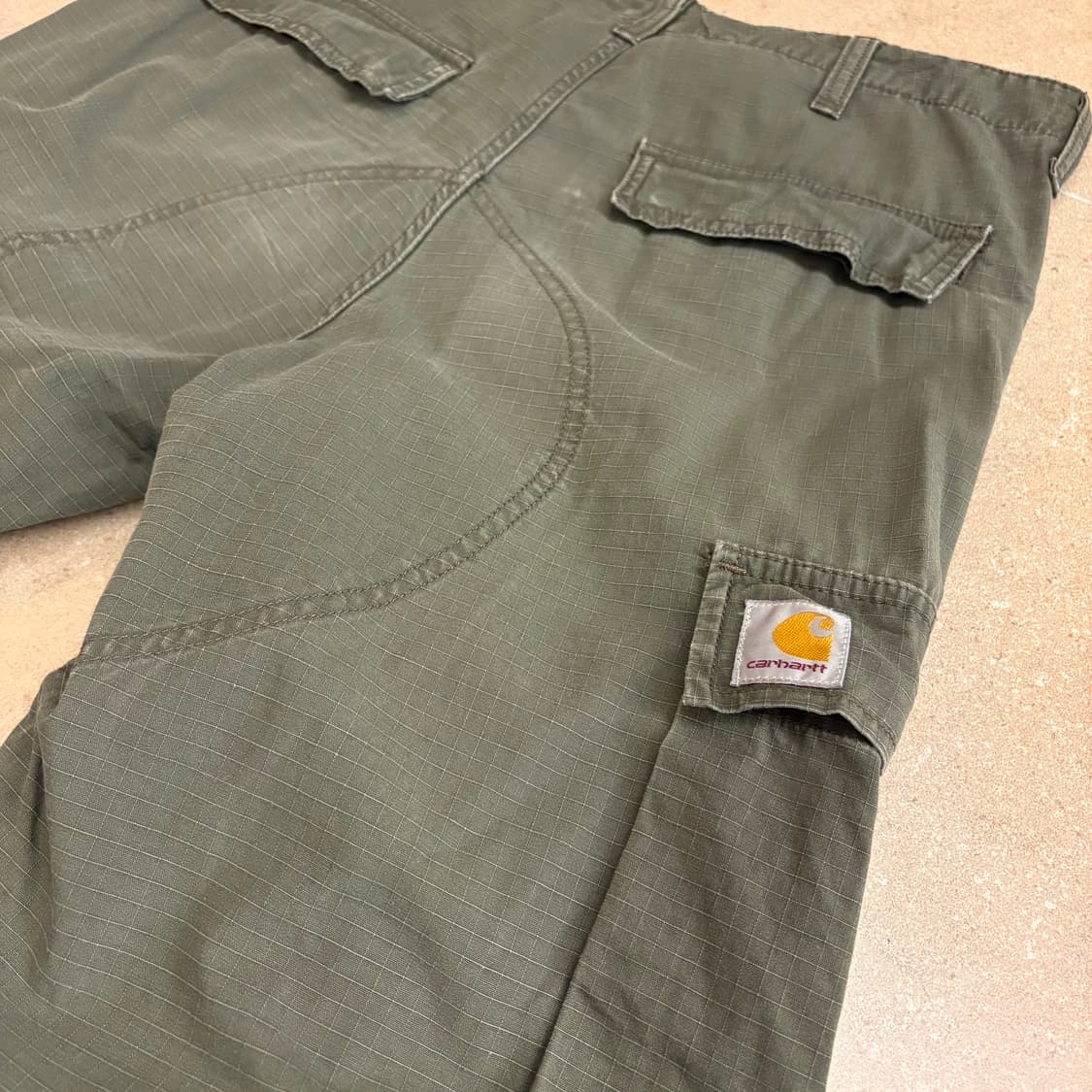 빈티지 칼하트 올리브 카고 팬츠 상품이미지3