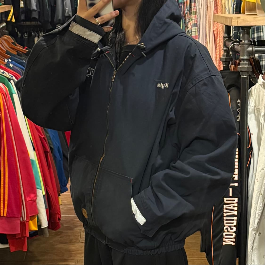 [HI] VTG 레드캡 팀 워크 자켓 블루 상품이미지3