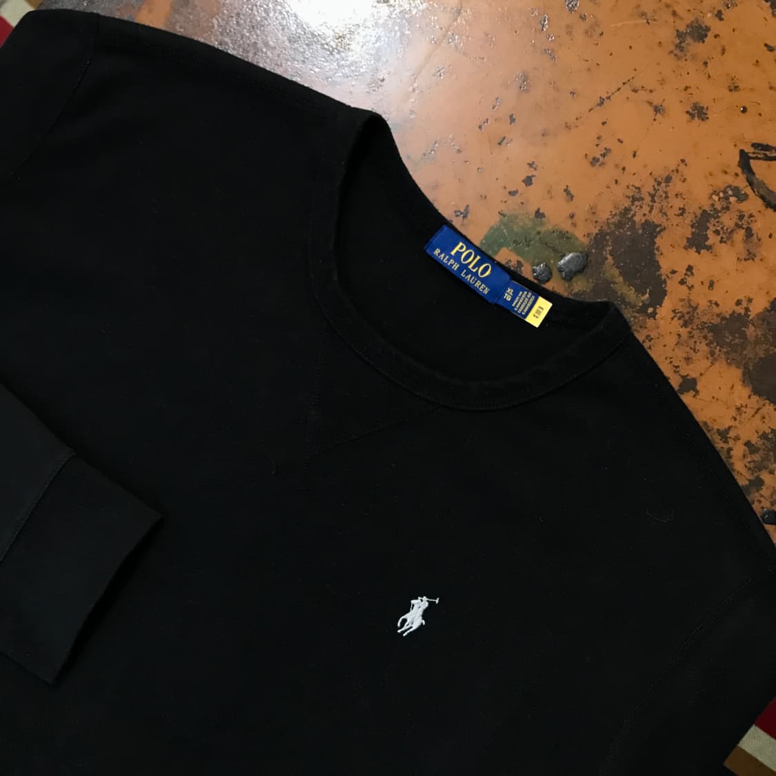 폴로랄프로렌 블랙 기모 스웨트셔츠 맨투맨 남성 115 빅사이즈 상품이미지3