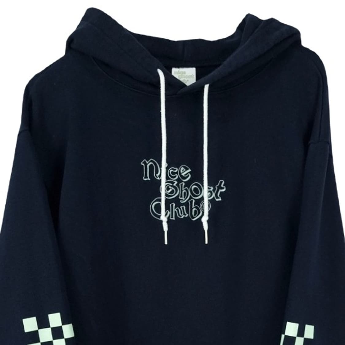 [나이스고스트클럽] 그래픽 프린팅 오버핏 후드티 네이비 M19781 상품이미지4