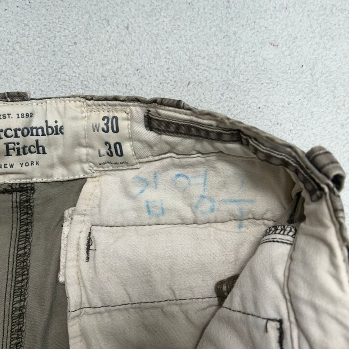 아베크롬비&피츠 빈티지 스타일 카고 팬츠 W30 L30 상품이미지3
