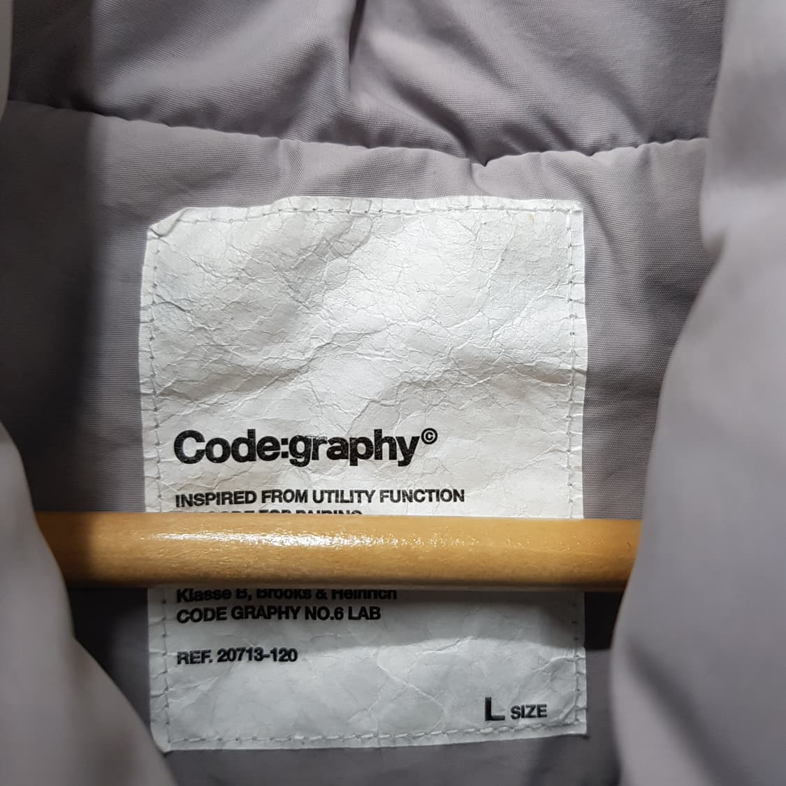 코드그라피 덕다운 후드 패딩 L사이즈 상품이미지3