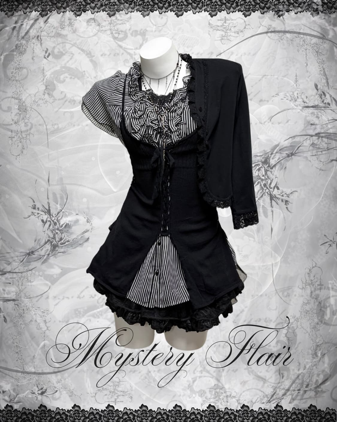 공겜여주 로맨틱 고스 코디세트 4pcs 상품이미지1