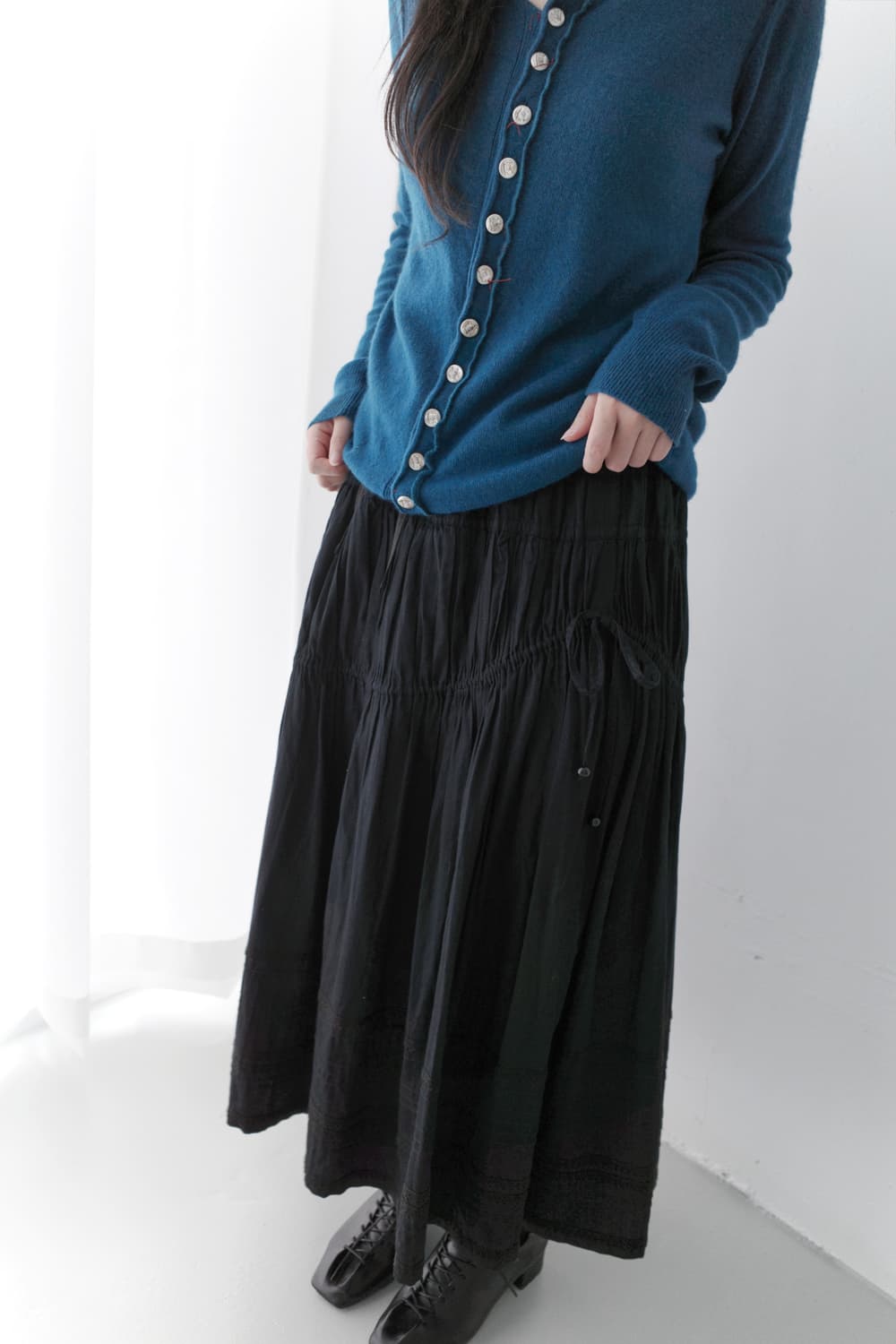 shirring string skirt  상품이미지5