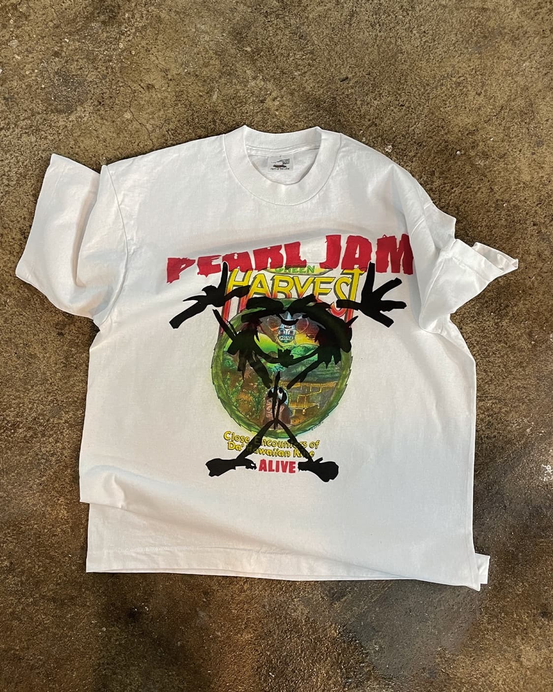 90S FRUIT OF THE LOOM PEARL JAM REWORK 상품이미지1