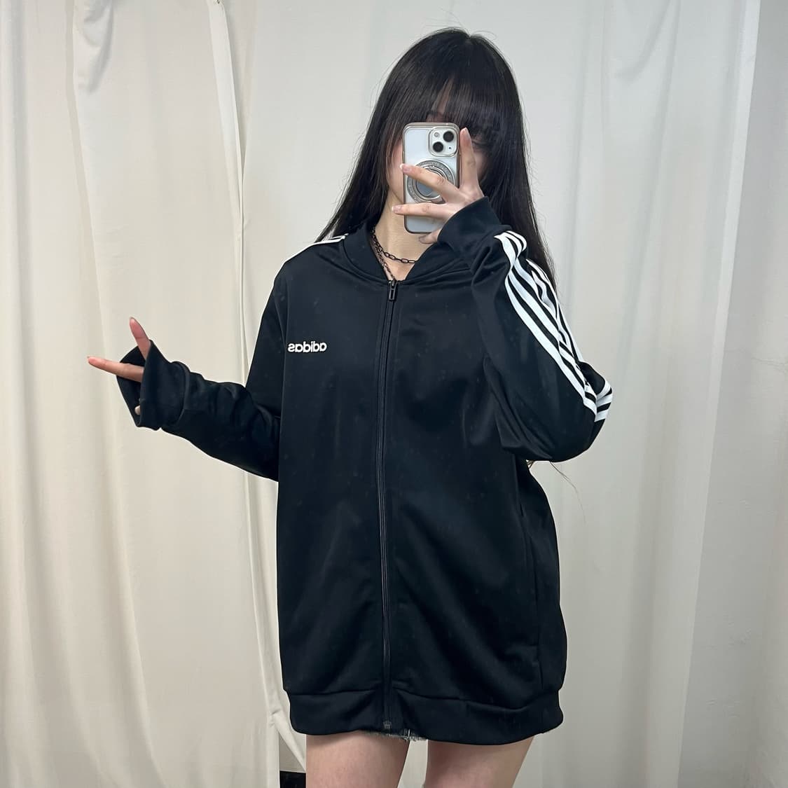 Adidas china neck black jersey 상품이미지2