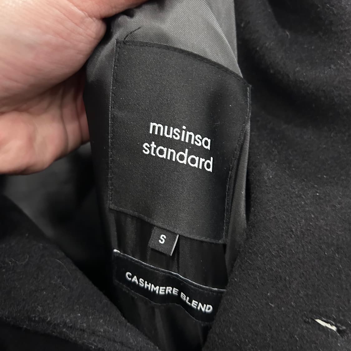 무신사스탠다드 케시미어블랜드 더블버튼 롱코트 상품이미지3