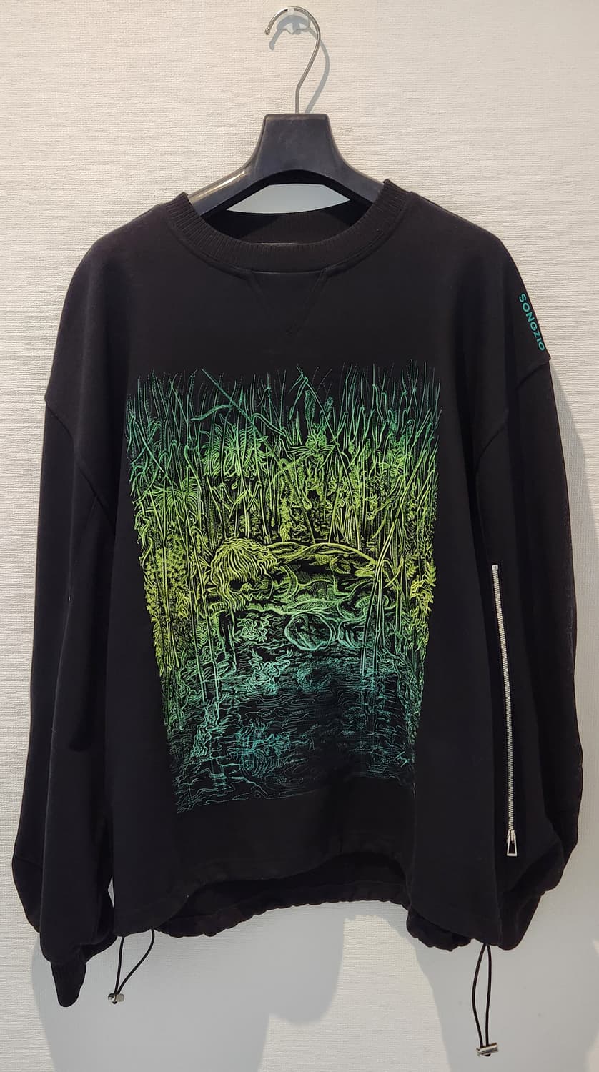 송지오 옴므 23ss 자수 맨투맨 상품이미지1